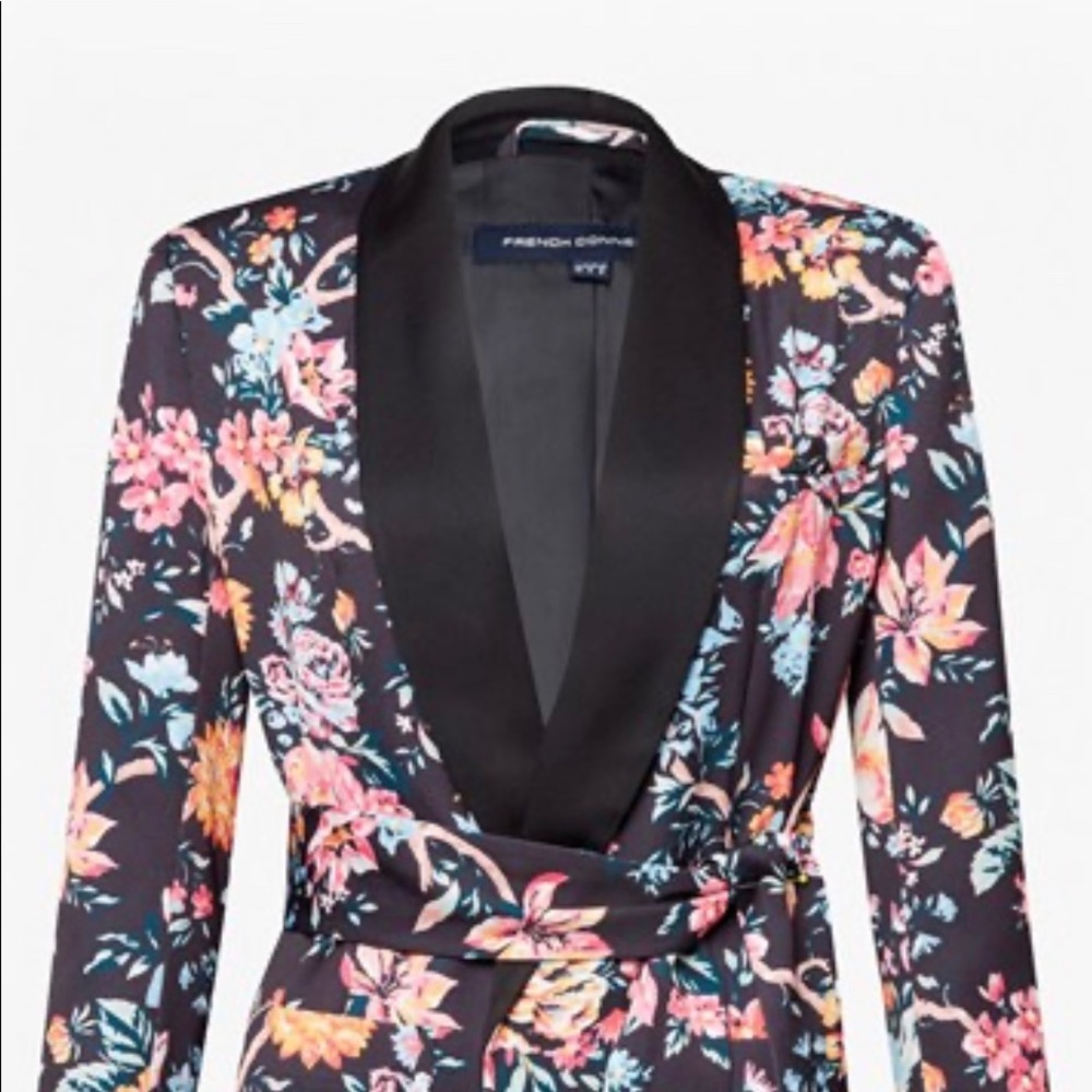 🌺French Connection Bridget Floral Satin Jacket